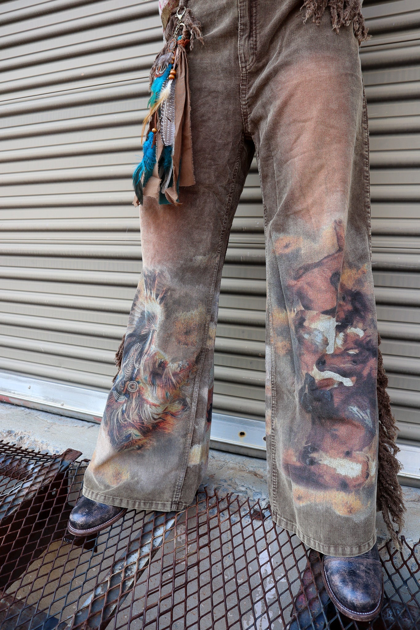 Wild West Warrior Cord Jeans - ivyandlavyboutique A Rare Bird Shop