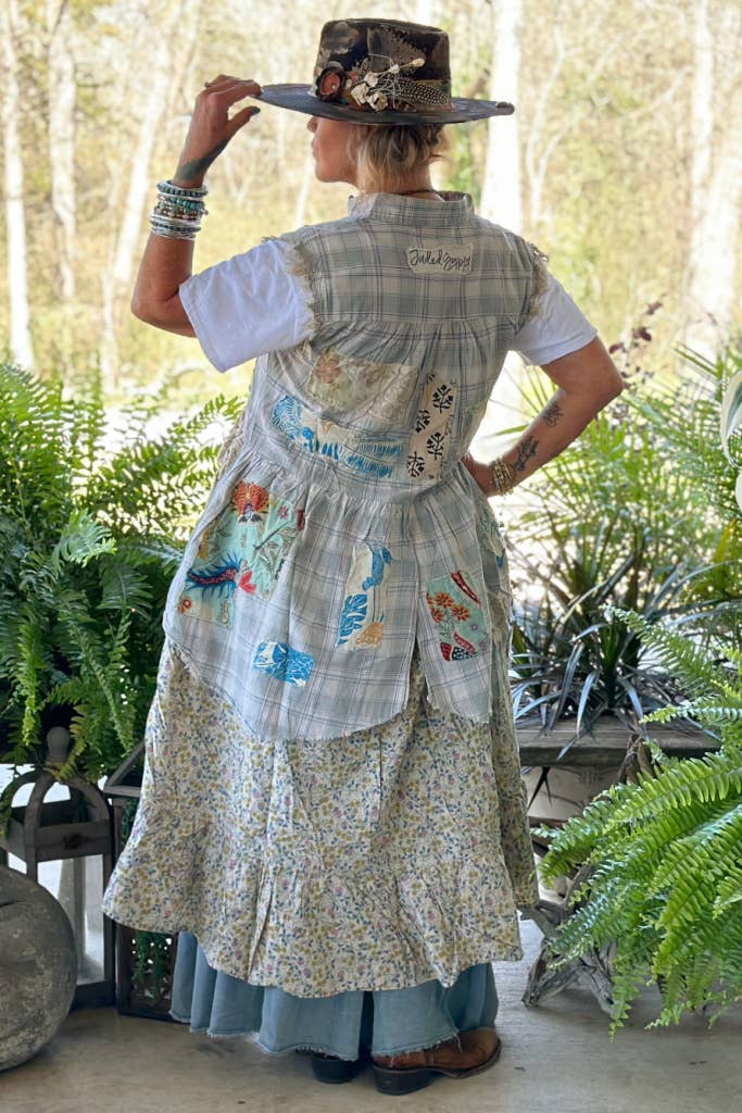 Woodland Meadows Duster Hi Lo Vest - ivyandlavyboutique Jaded Gypsy