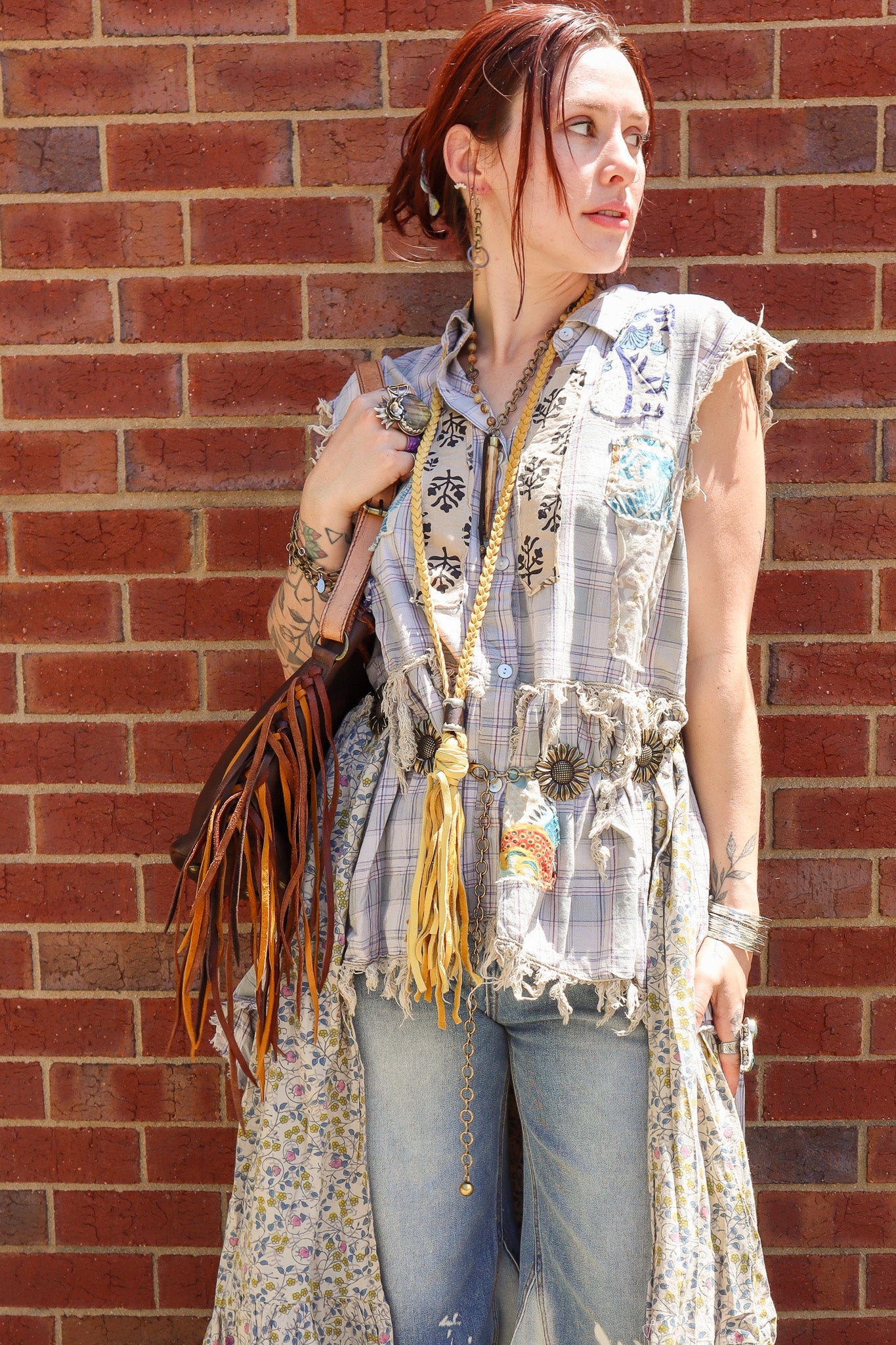 Woodland Meadows Duster Hi Lo Vest - ivyandlavyboutique Jaded Gypsy