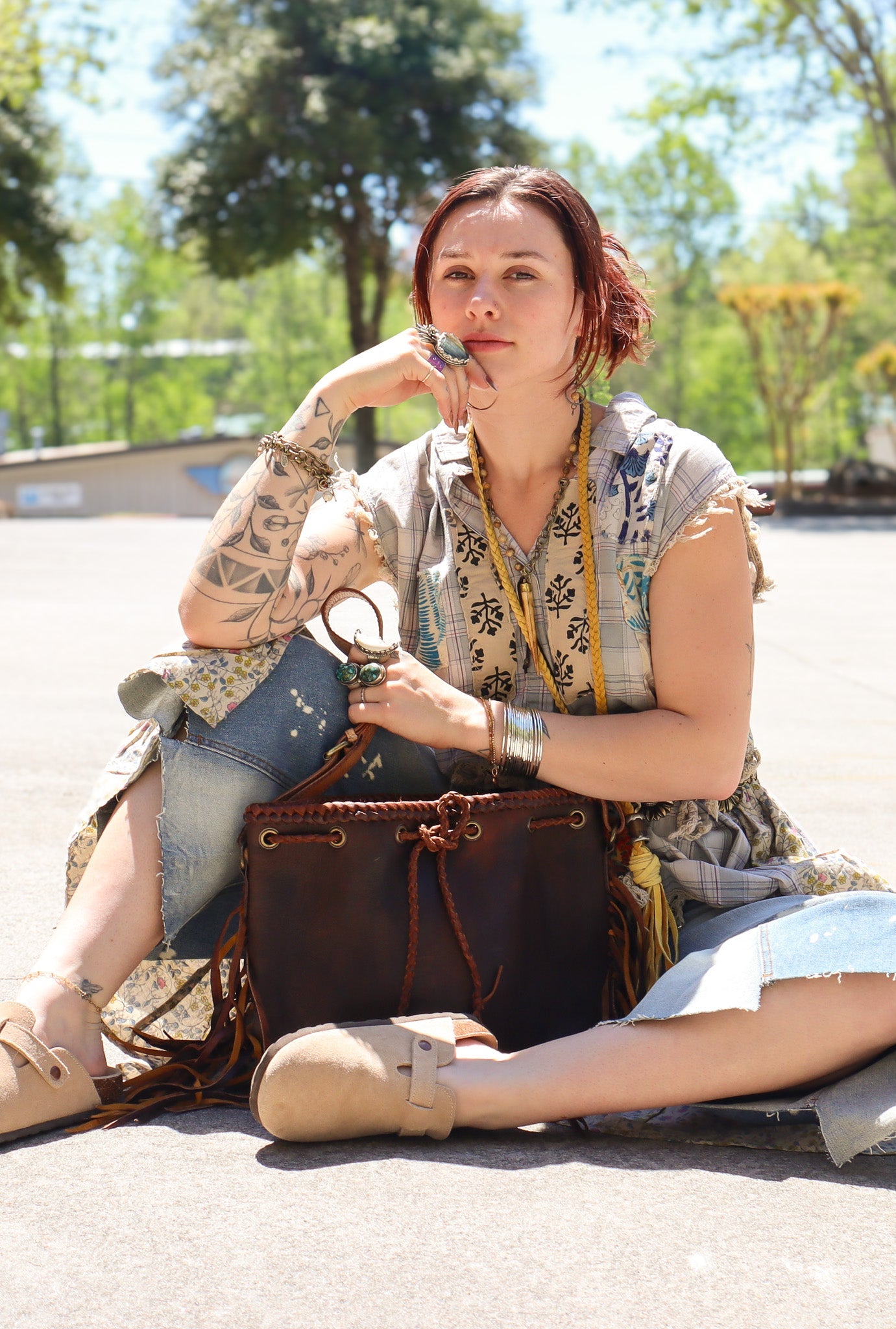 Woodland Meadows Duster Hi Lo Vest - ivyandlavyboutique Jaded Gypsy