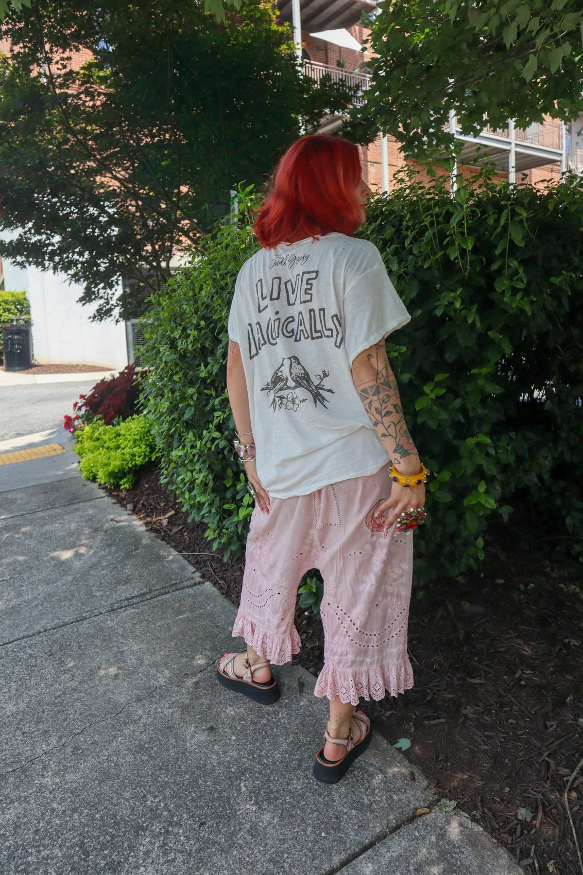 Worn & Weathered Tee - Fairy & Mushroom - ivyandlavyboutique Jaded Gypsy
