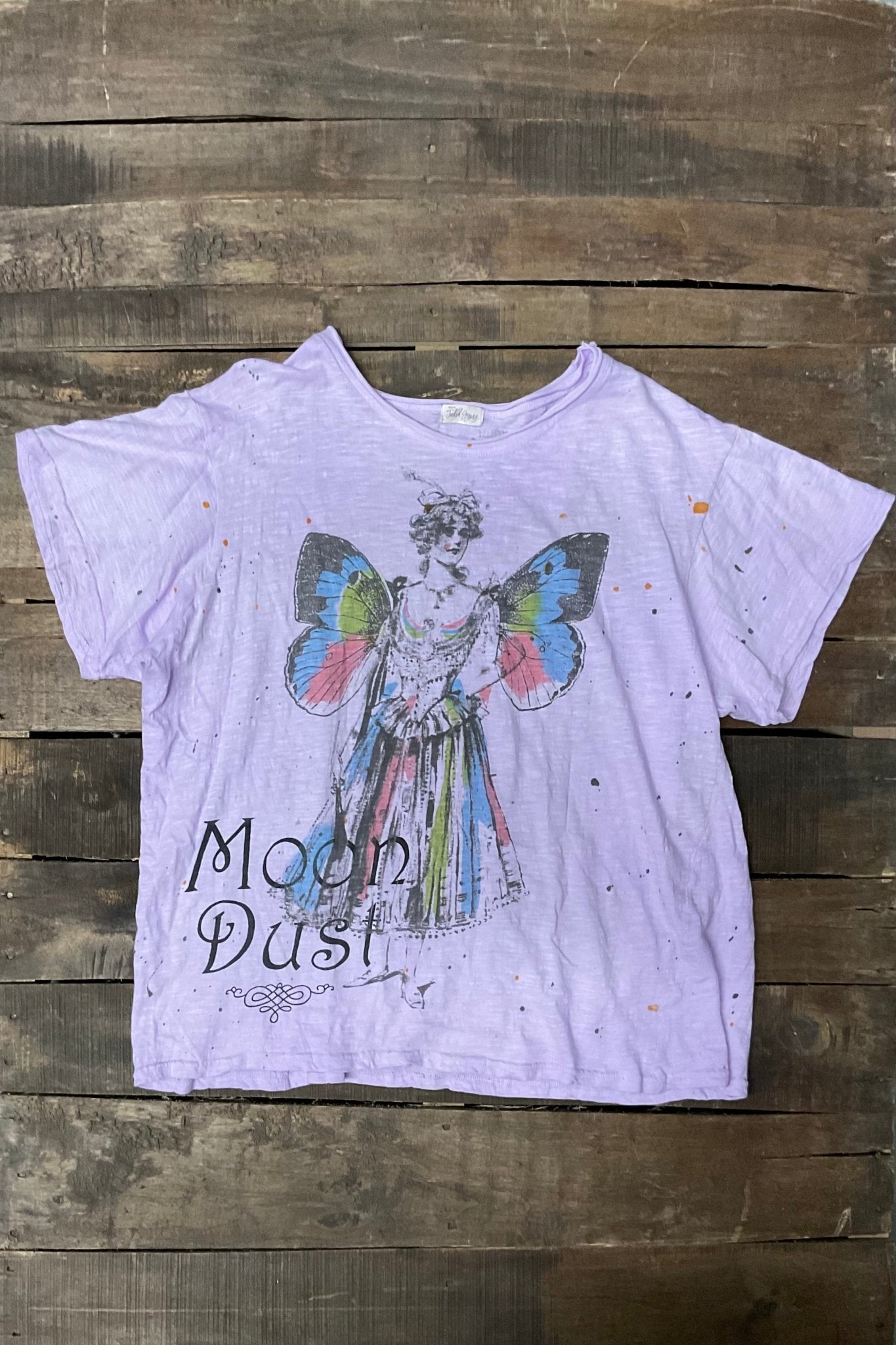 Worn & Weathered Tee - Moon Dust - ivyandlavyboutique Jaded Gypsy