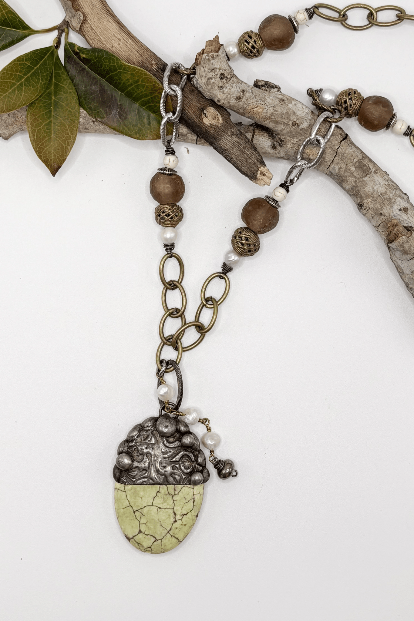 Yellow Statement Drop Necklace - ivyandlavyboutique Spirit Lala