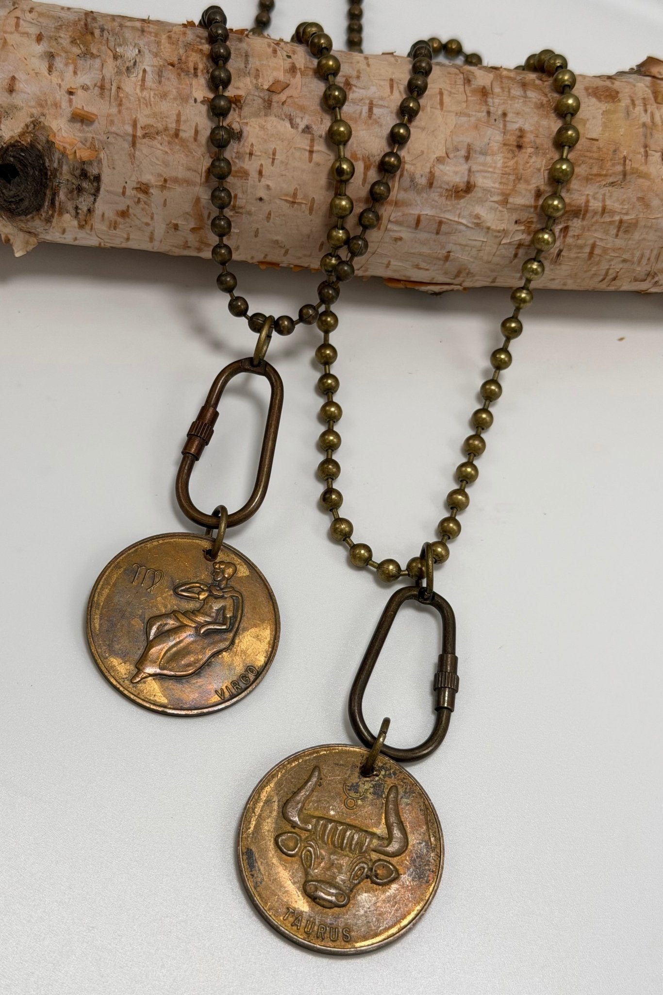 Zodiac Bronze Vintage Necklace - ivyandlavyboutique ivyandlavyboutique
