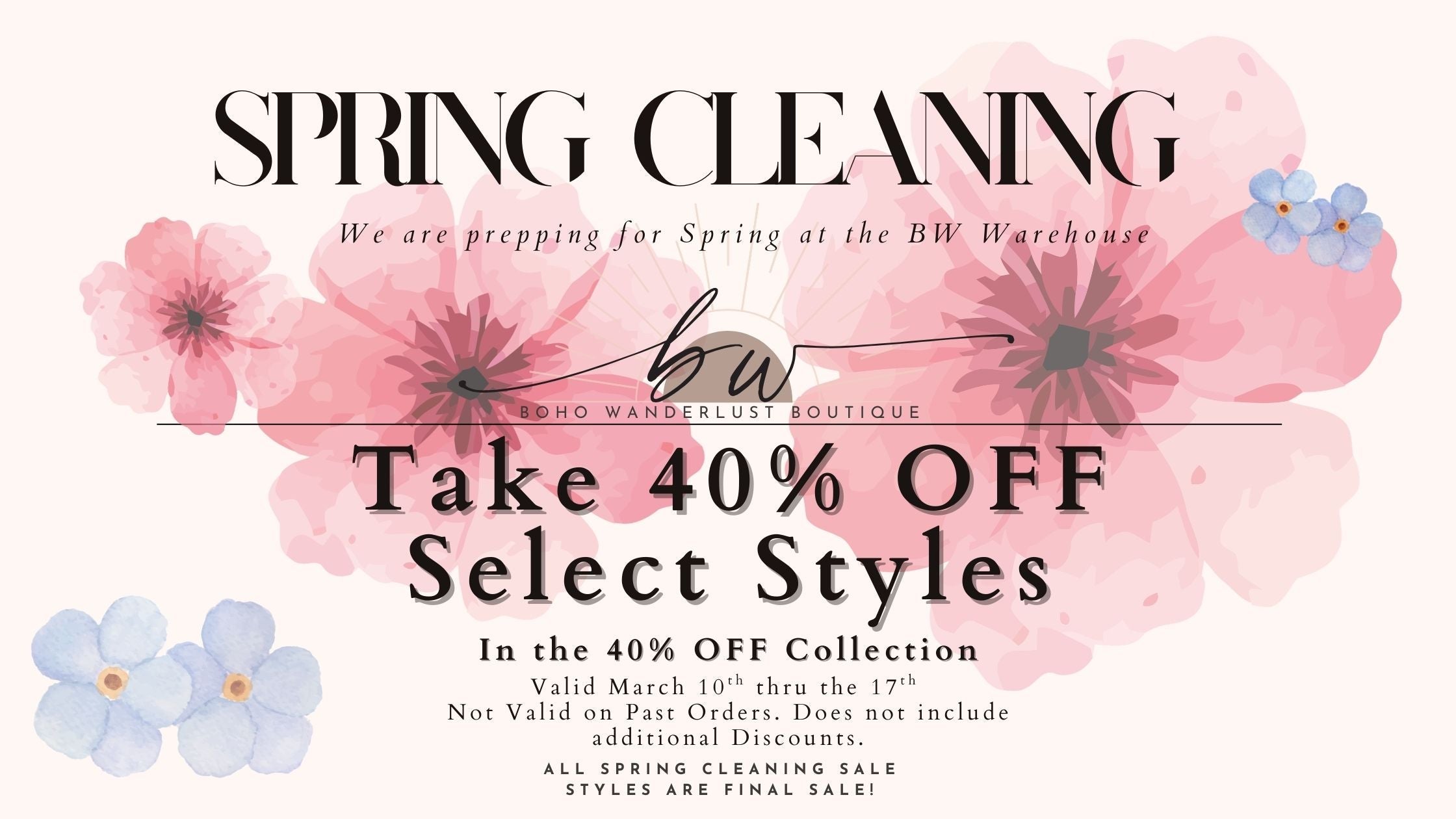 40% OFF Spring Cleaning Sale Collection - ivyandlavyboutique