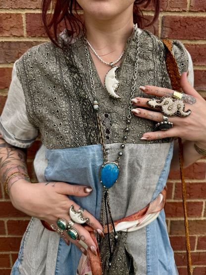 Moon Face Carved Ring