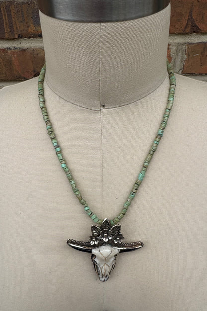 Skull & Flower Necklace 3
