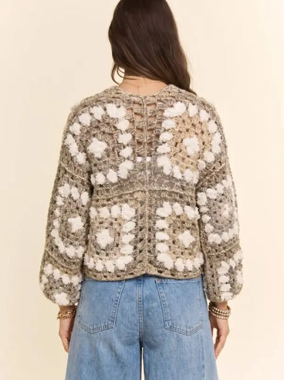 Cozy Wool Blend Knit Cardigan