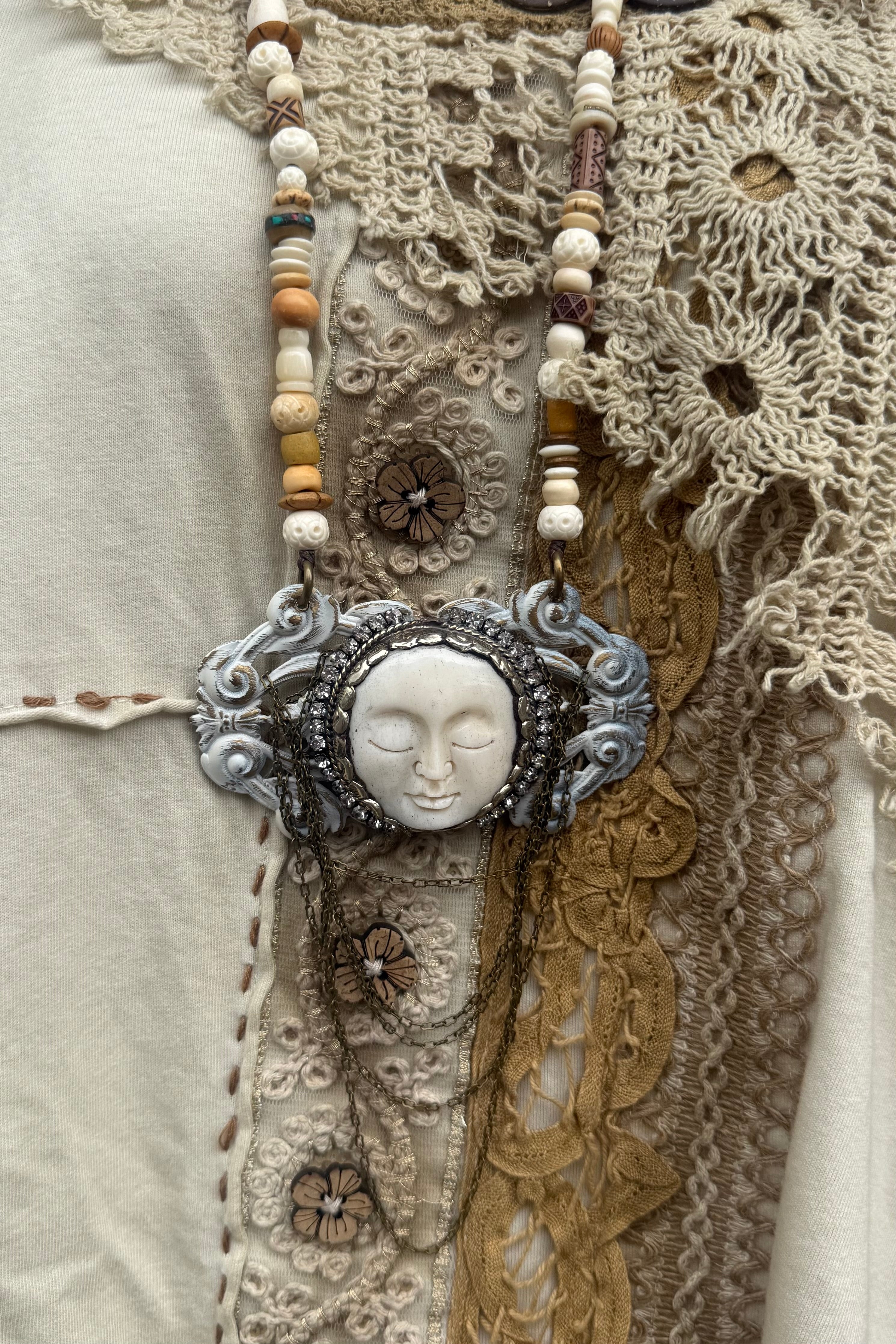 OOAK In your Orbit Drop Necklace