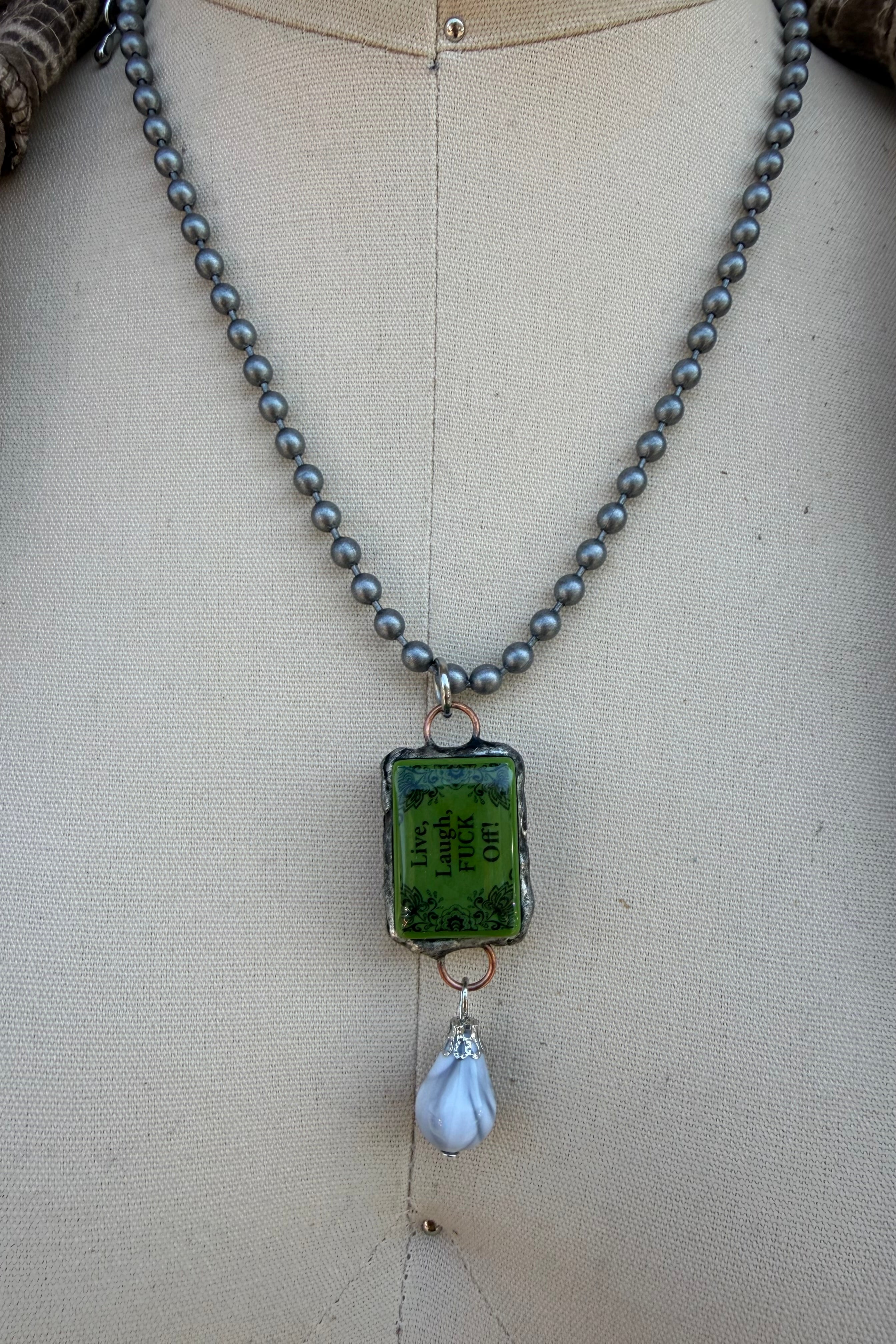 Sassy Mahjong Tile Necklace Style 1