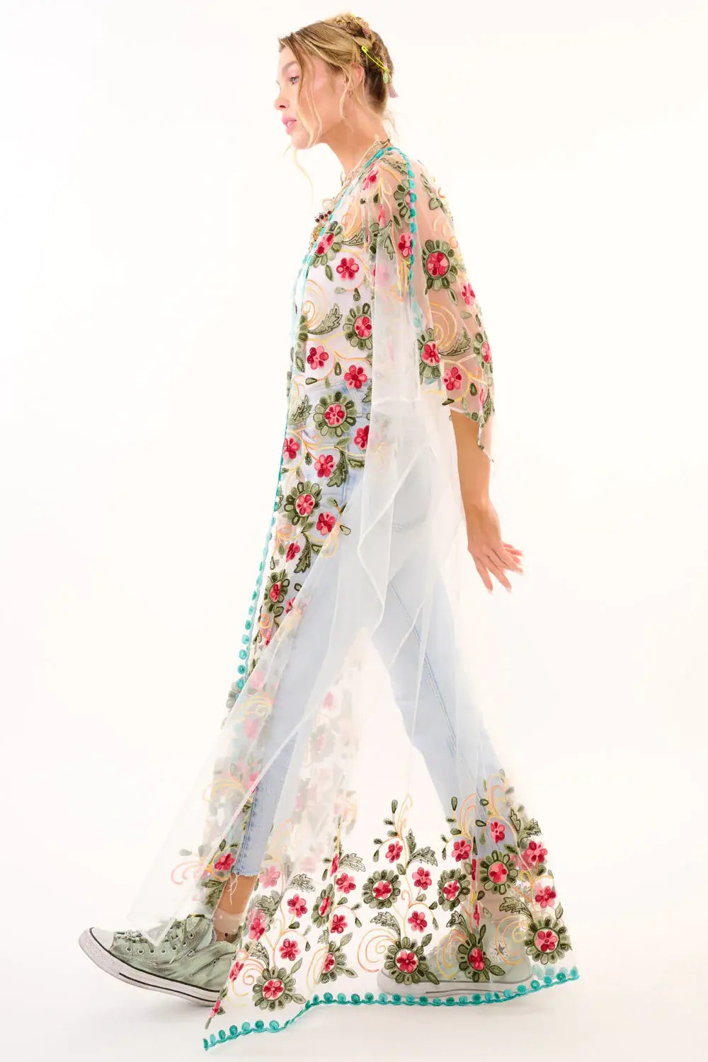 Can't Stop Kimono: Ivory / One Size