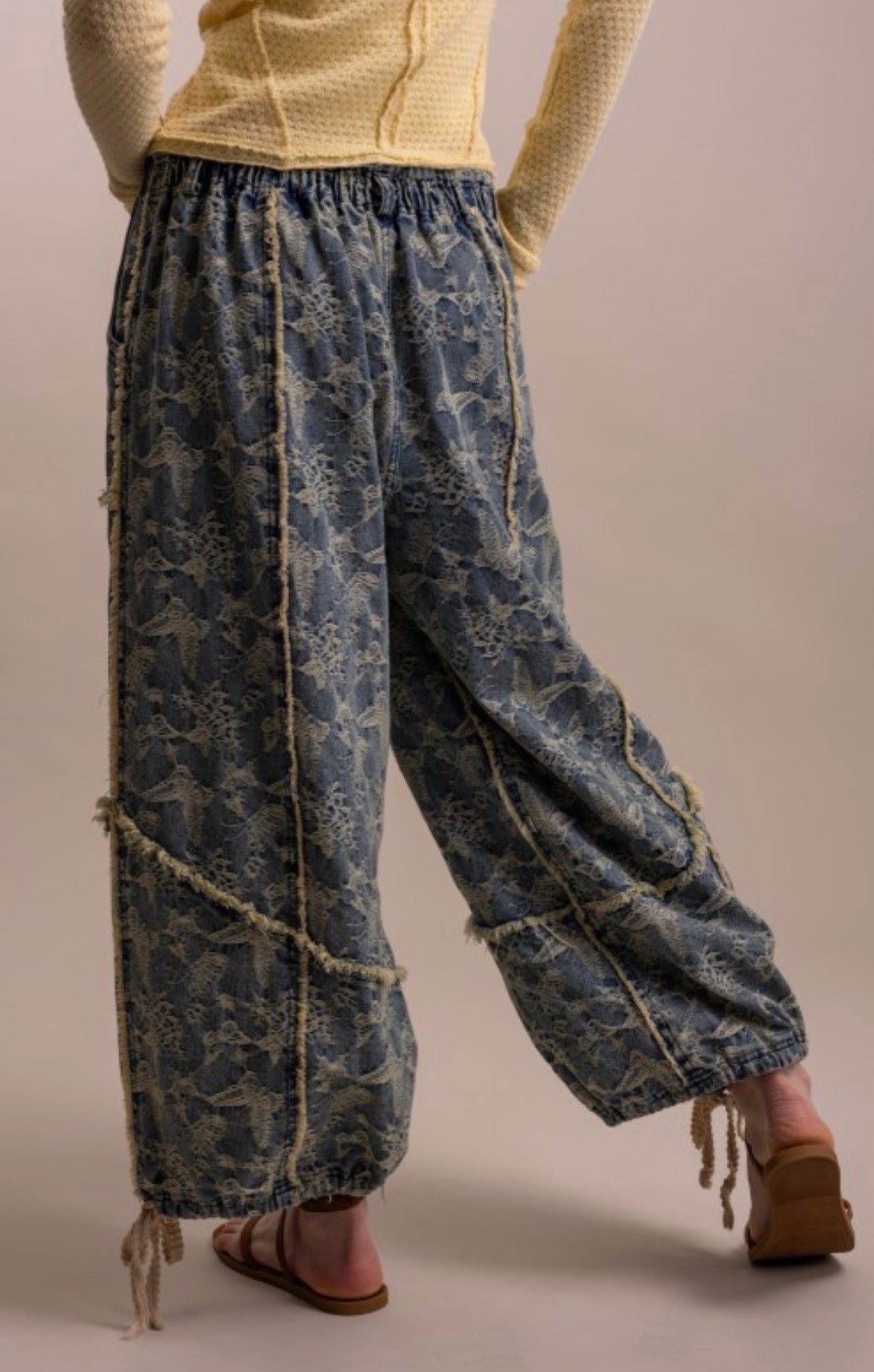 Butterfly Fly Away Denim Ballon Pant