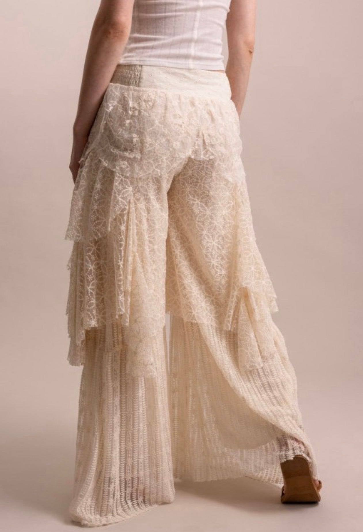 The Victorian Cascading Lace Ruffle Pant