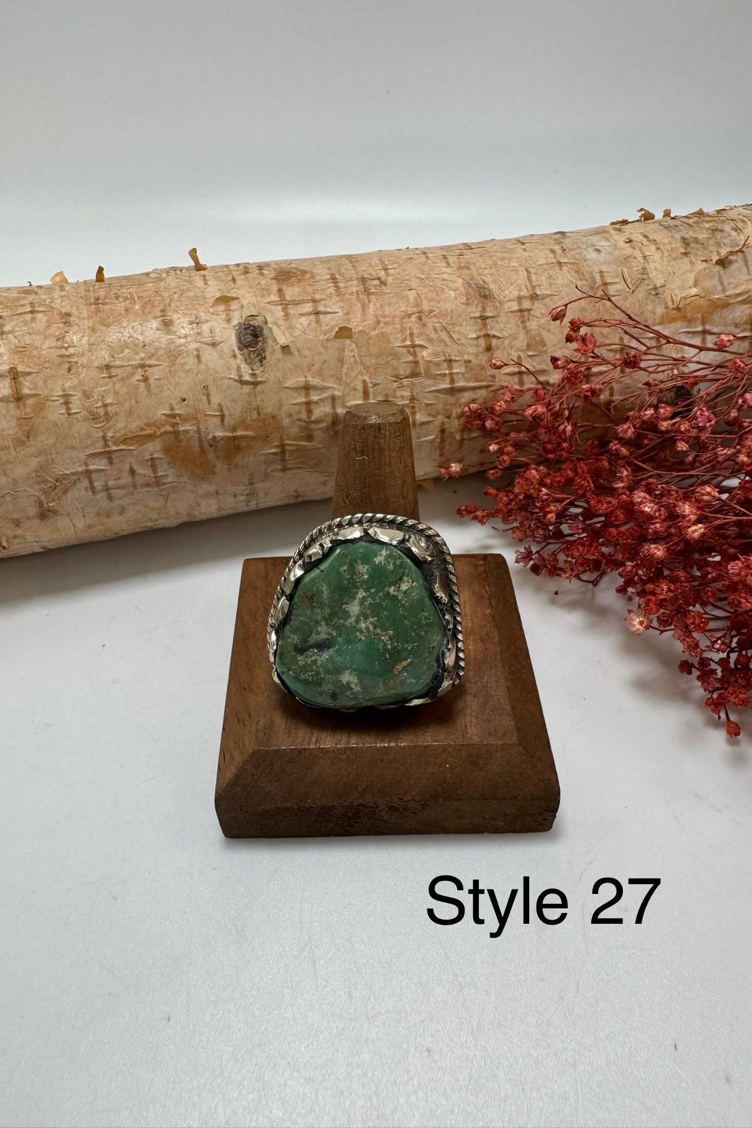 Lil Turquoise Chunk Stone Ring
