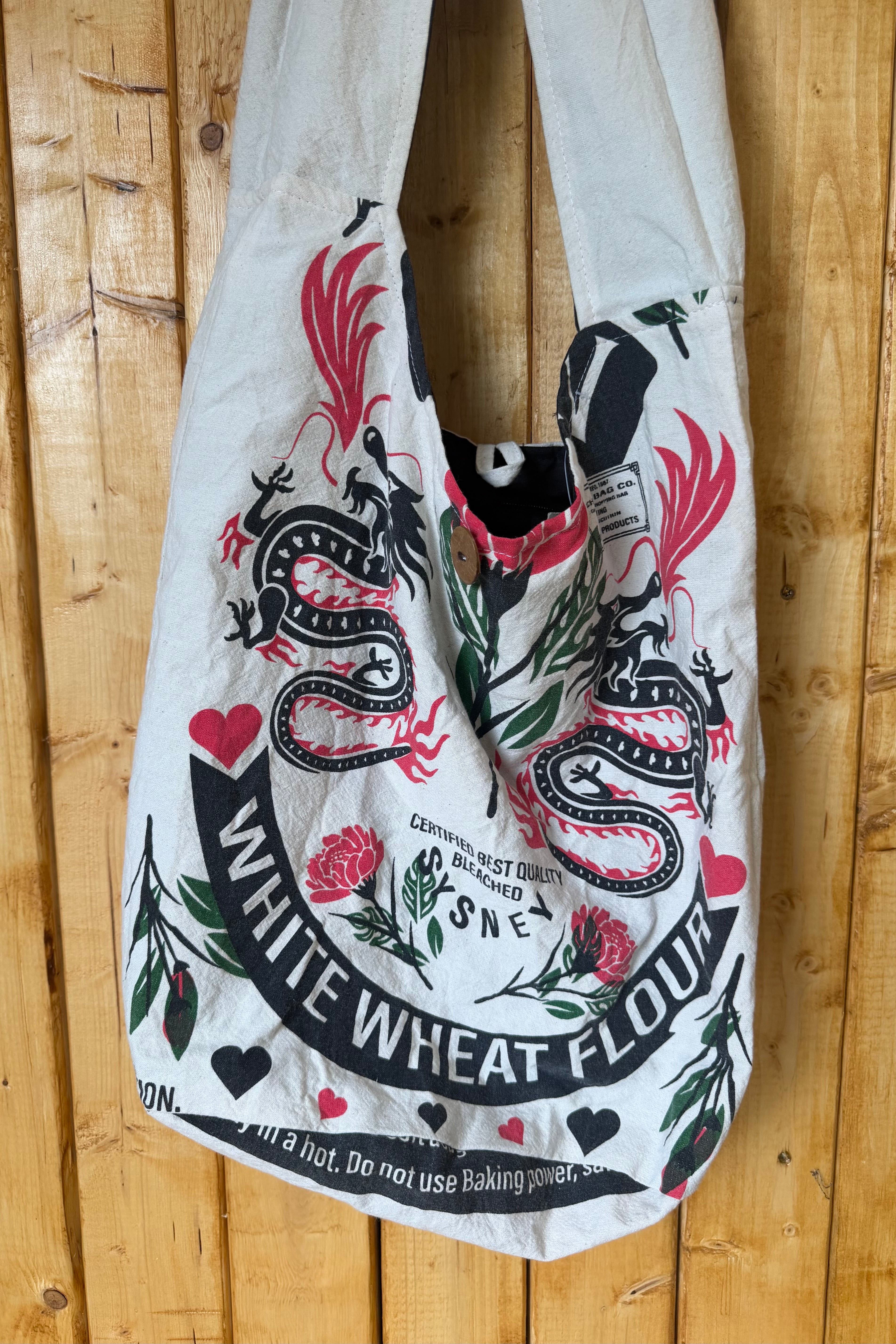 Final Sale - Hobo Bag in Dragon