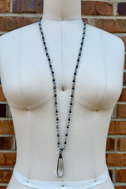 Chandelier Drop Beaded Necklace