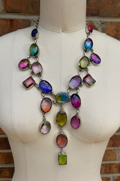 Colors of the Rainbow Statement Necklace