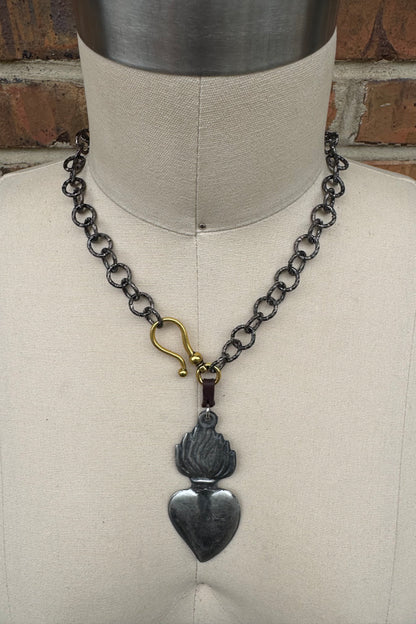 Heart on Fire Necklace