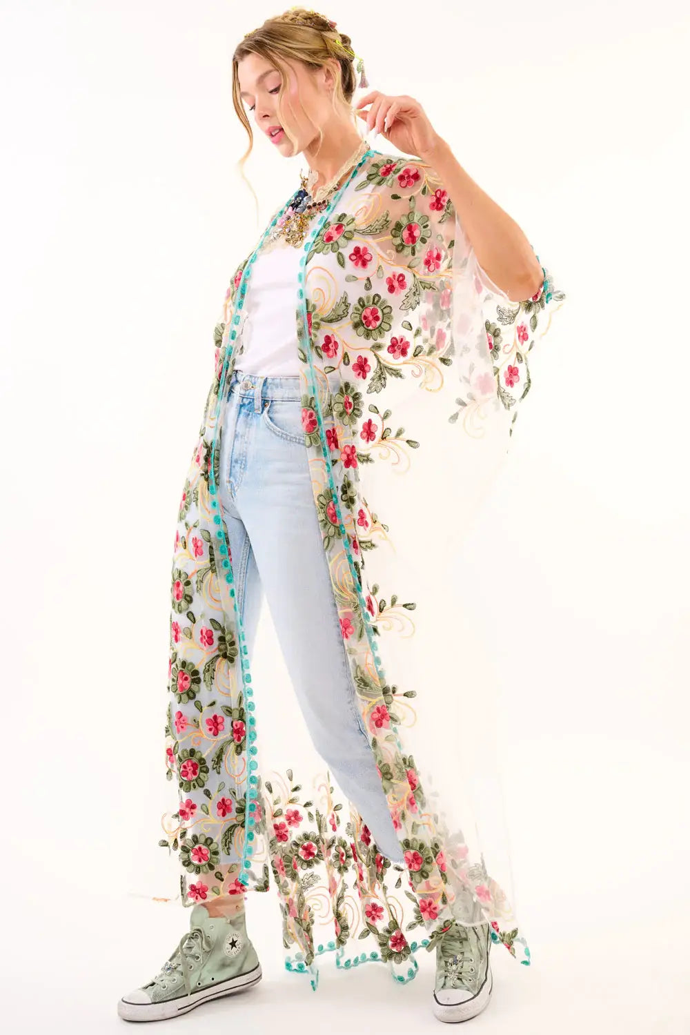 Can't Stop Kimono: Ivory / One Size