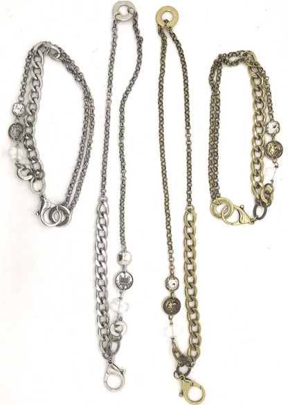 2 Ways Convertible Chain Choker Necklace - ivyandlavyboutique Art by Amy