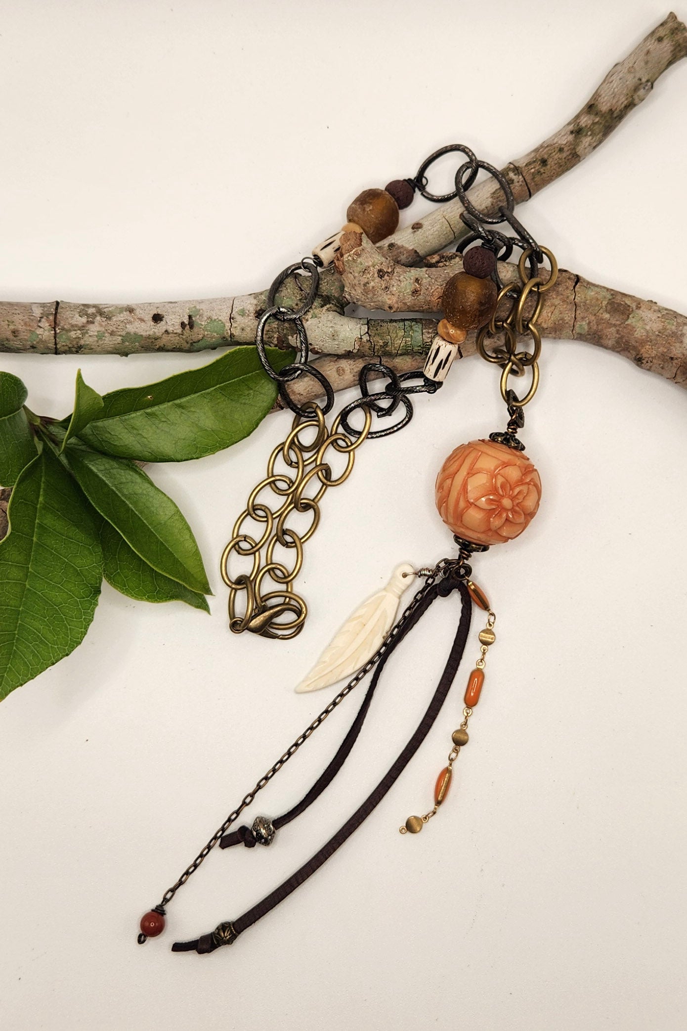 One of a Kind: Flower Ball Necklace