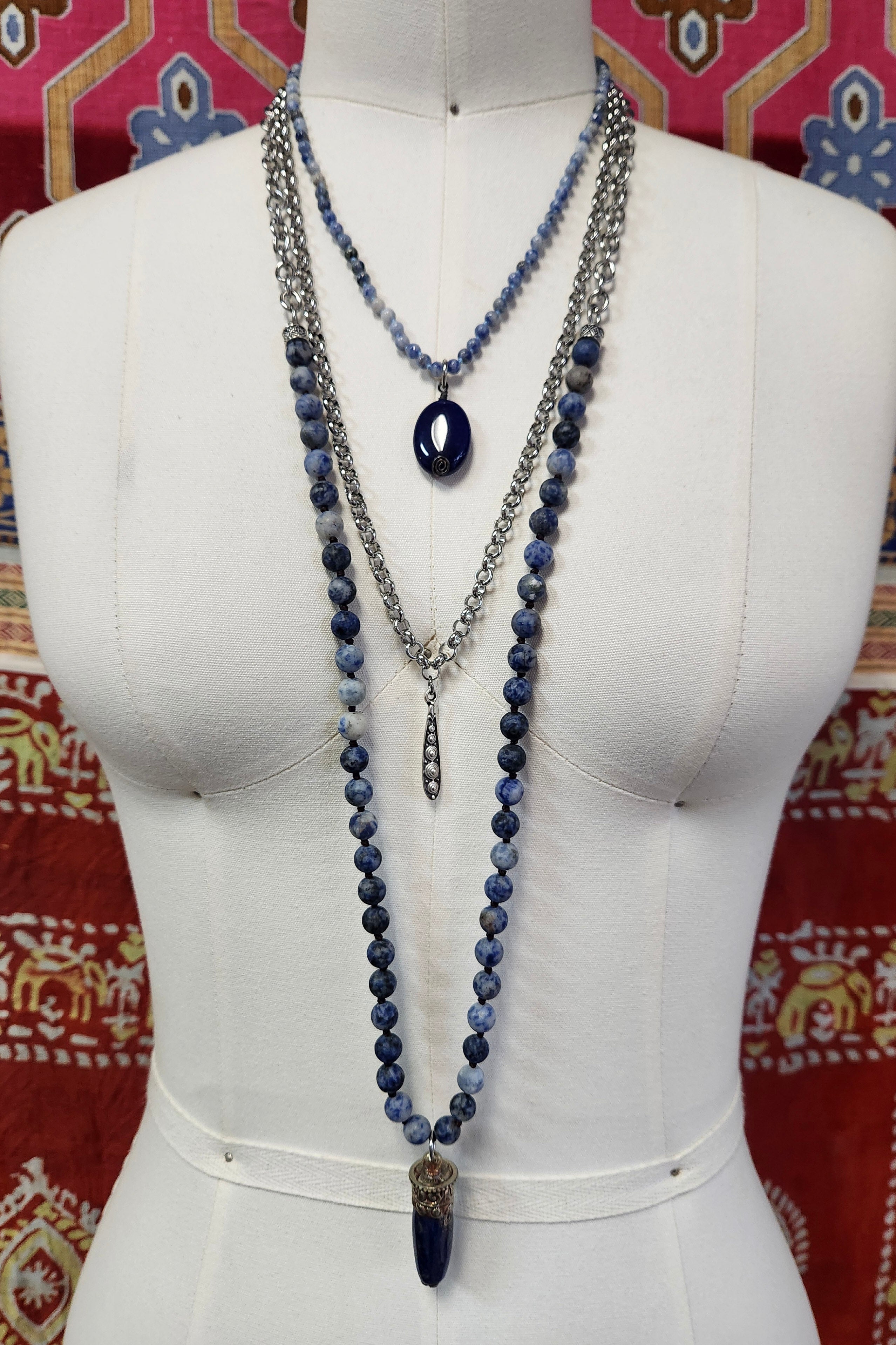 One of a Kind: Navy Stacking Necklace