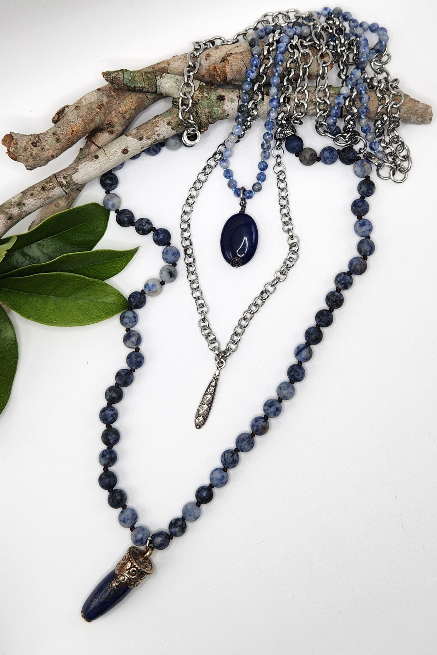 One of a Kind: Navy Stacking Necklace