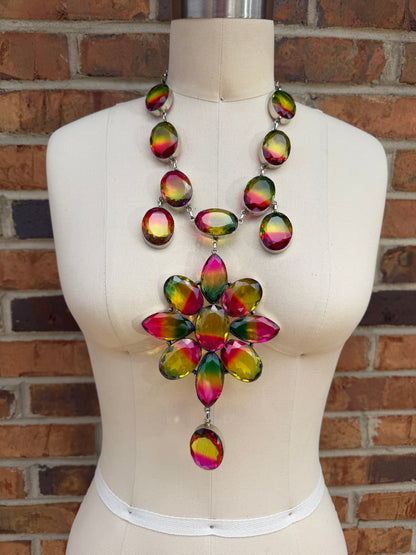 Rainbow BOLD Statement Necklace