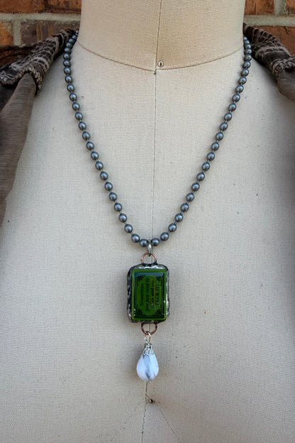 Sassy Mahjong Tile Necklace Style 14