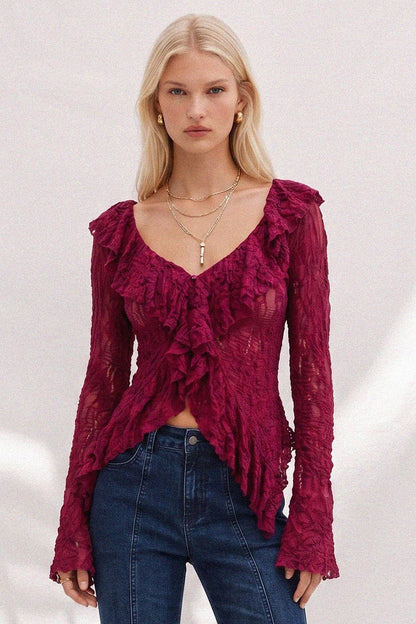 Boho Bliss Sheer Lace Top