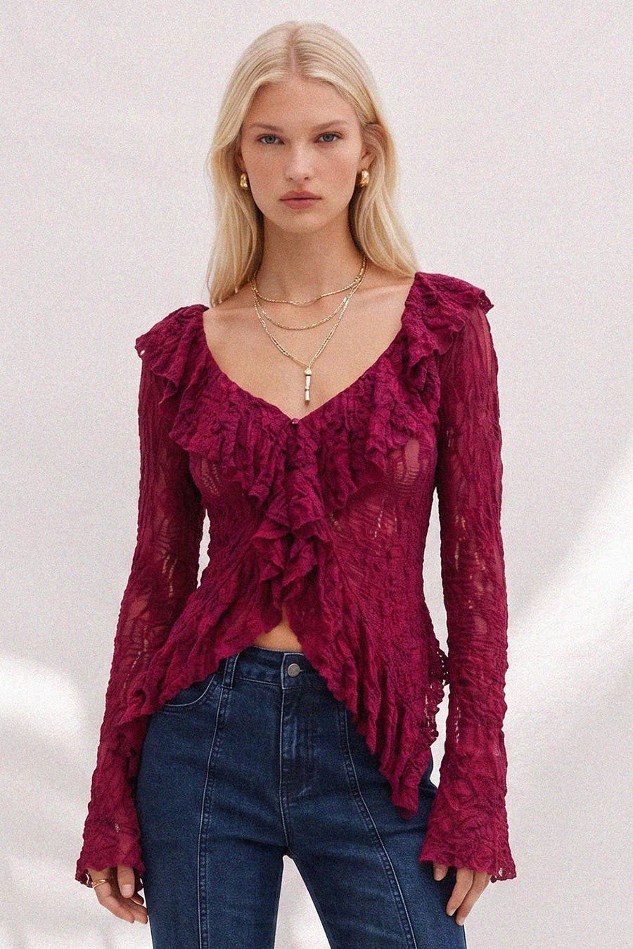 Boho Bliss Sheer Lace Top