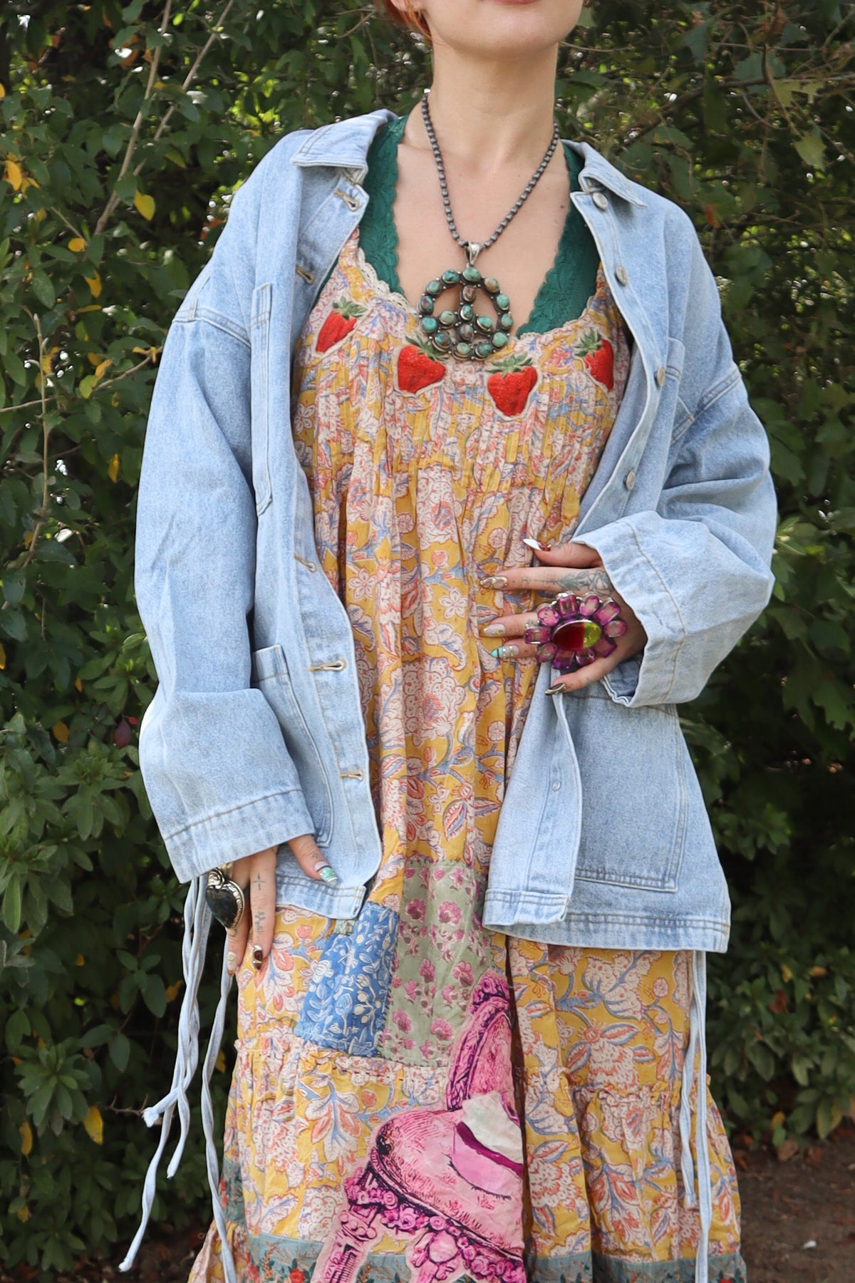 Peace Out Necklace in Turquoise