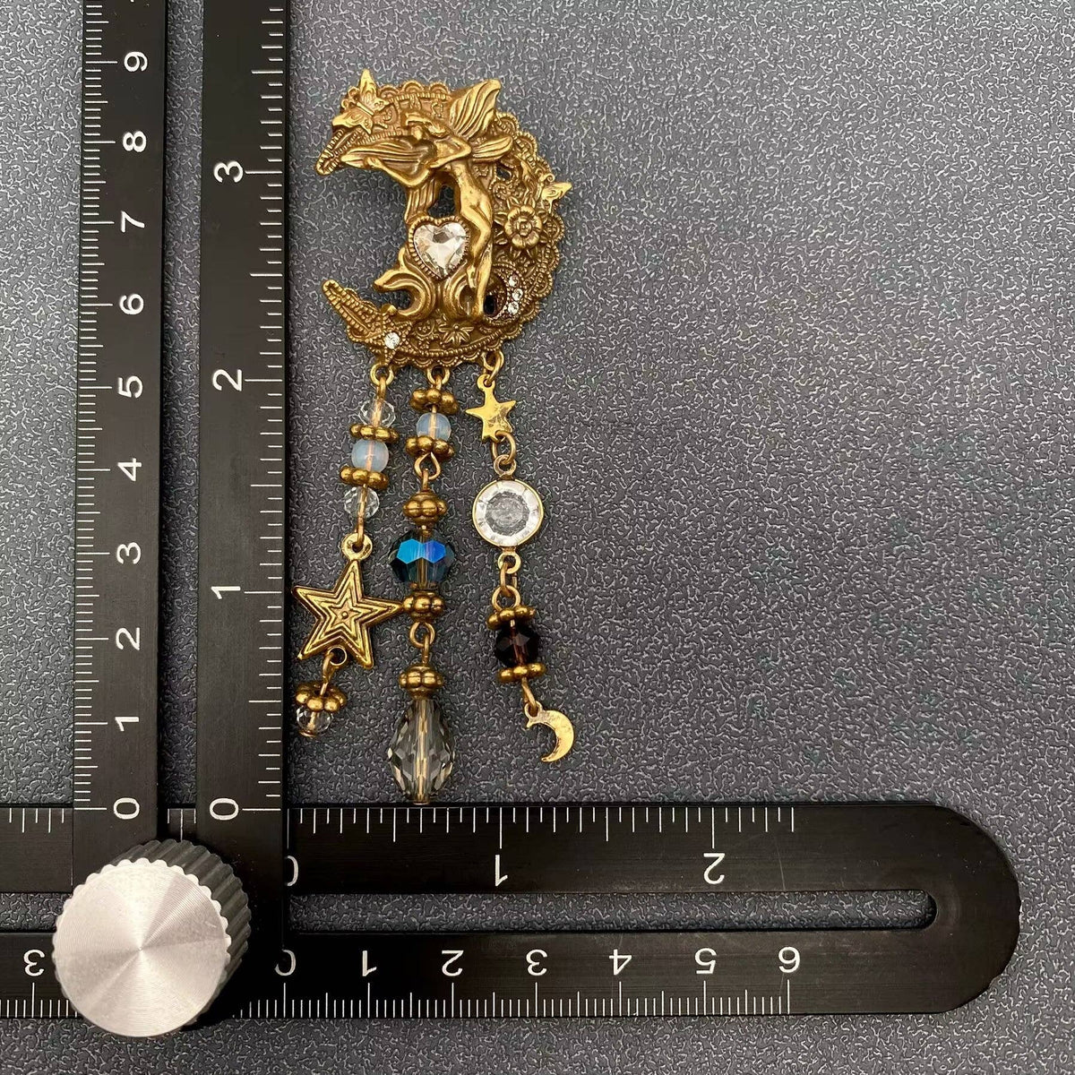 Vintage Star Moon Fringe Angel Elf Earrings - MS