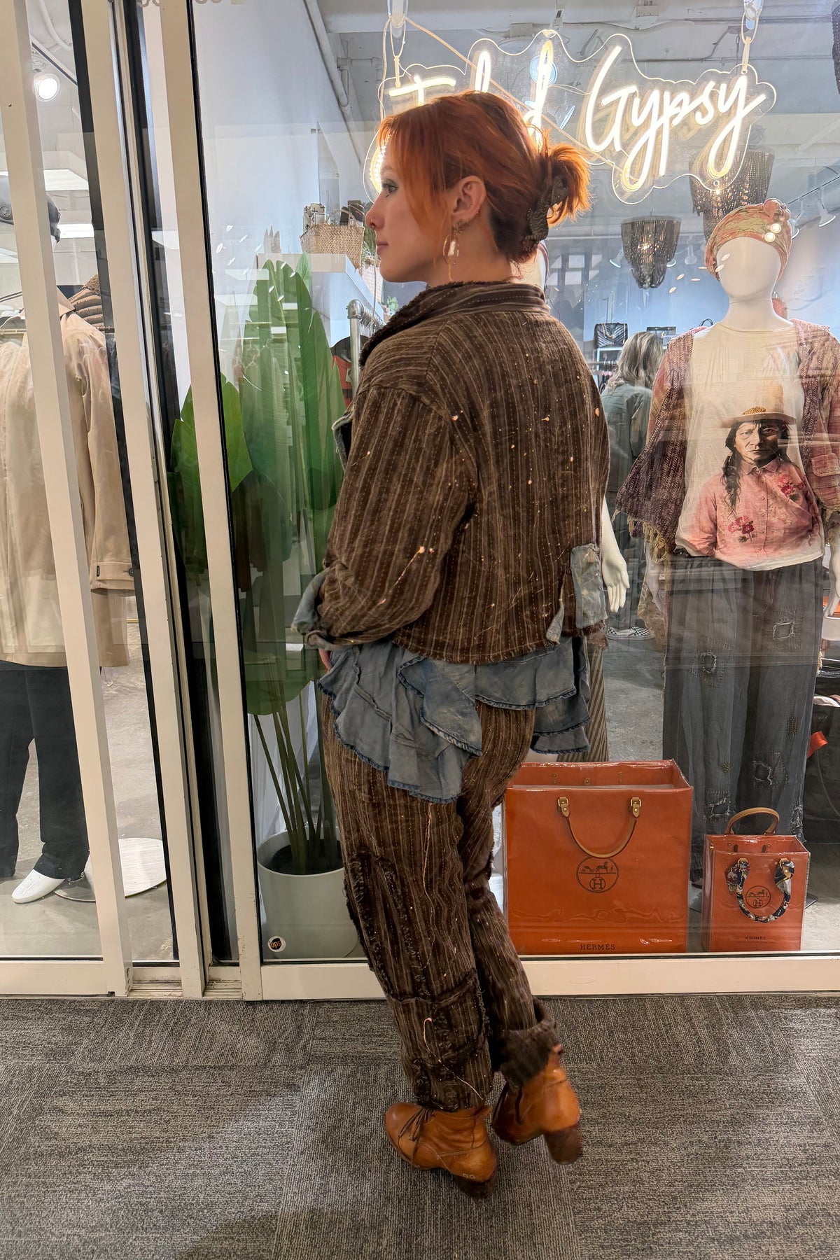 Preorder Ships Out in December Quiet Escape Jacket- Chocolate Stripes
