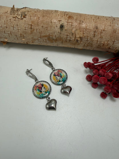Frida And Heart Earrings 1