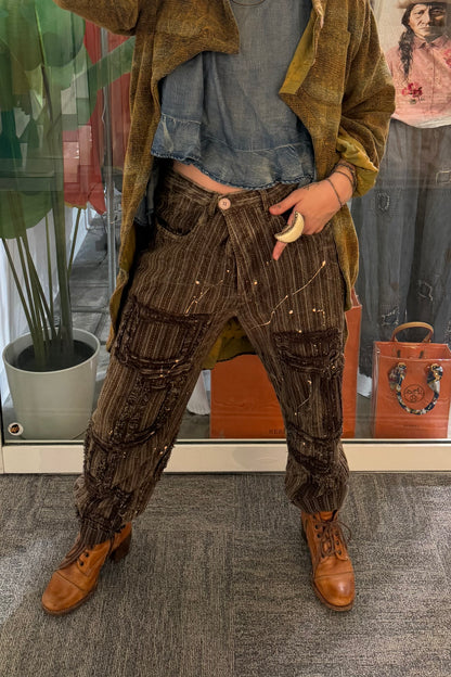 Preorder Ships Out December Traveling On Pant Chocolate Stripe
