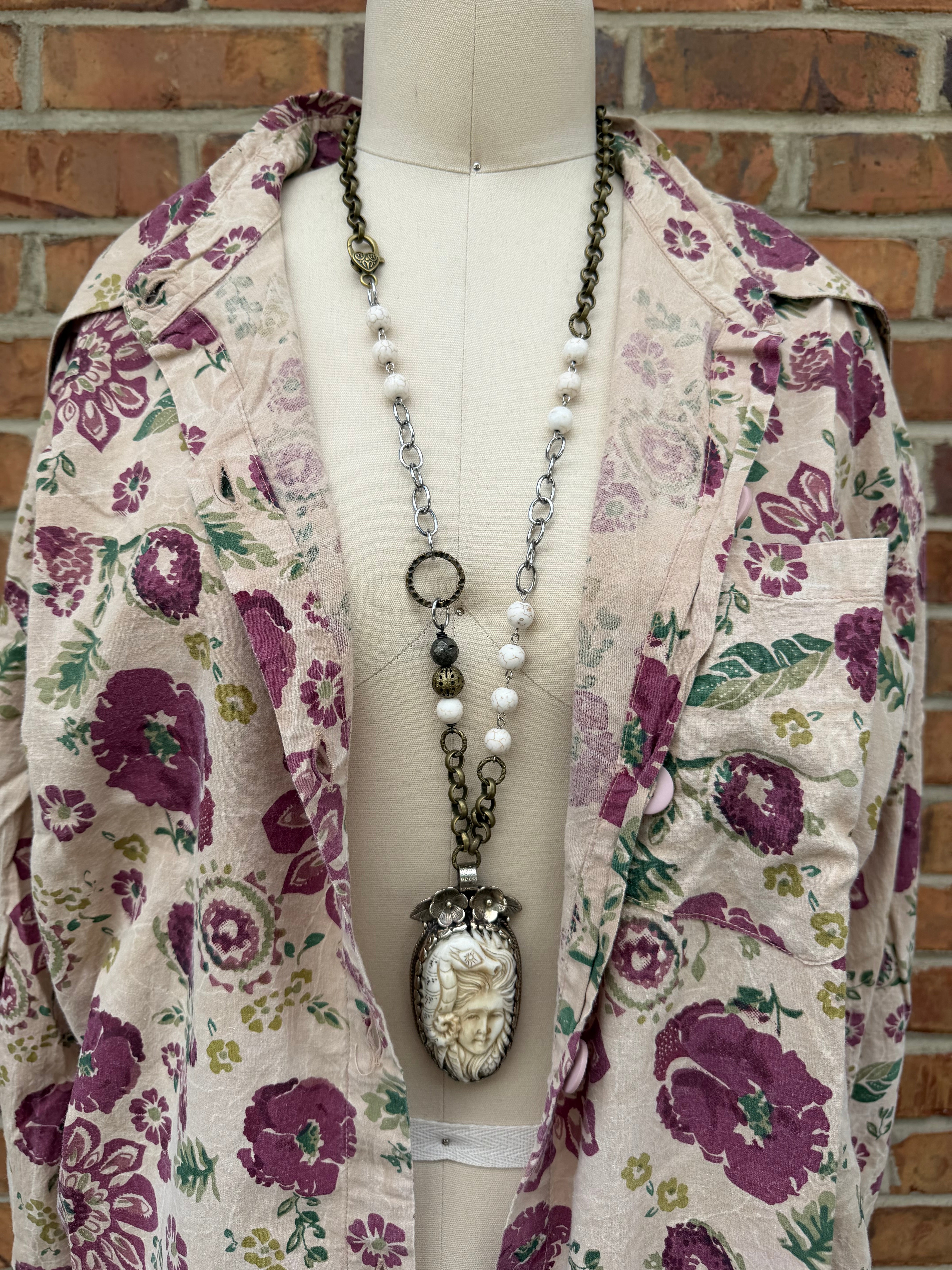 Ooak Sea Voyage Statement Necklace