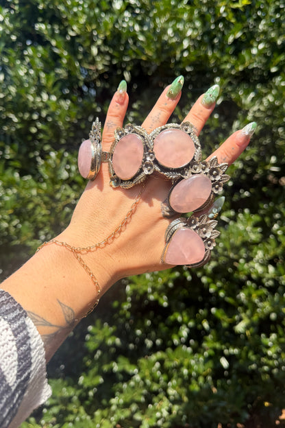 Pink Quartz Ring
