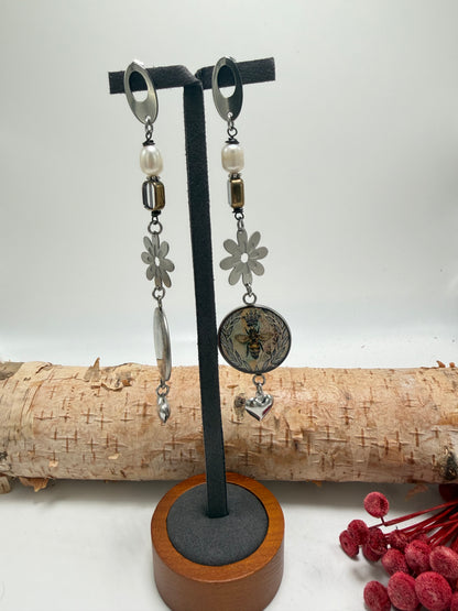 Bee And Daisy Earrings