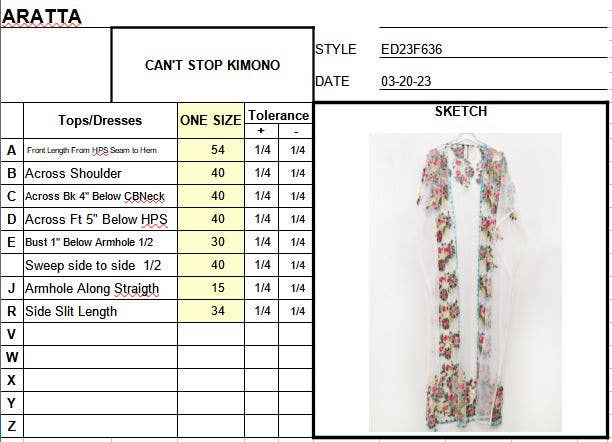 Can't Stop Kimono: Ivory / One Size