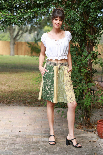 Jungle Dreams Summer Patchwork Shorts