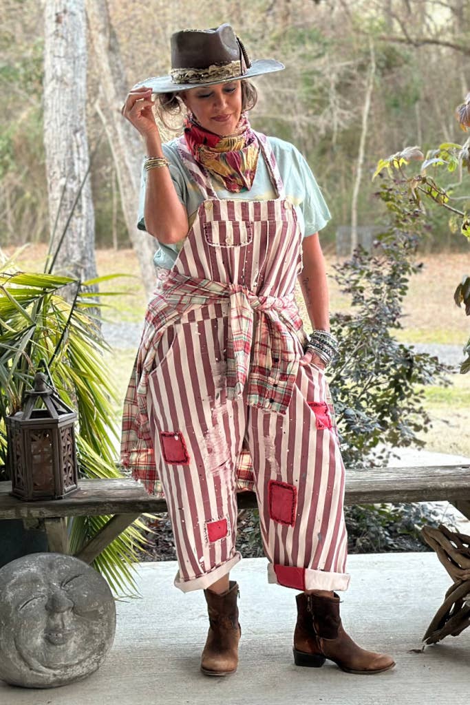 Endless Travels Overalls in Vintage Merlot