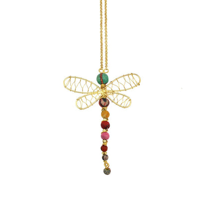 Aasha Dragonfly Pendant Necklace