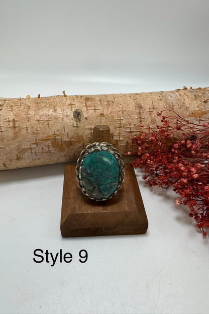 Lil Turquoise Chunk Stone Ring