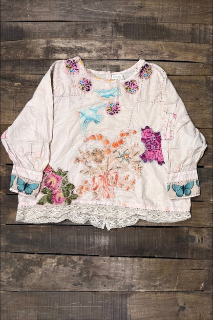 Gilded Bloom Top in Flutter