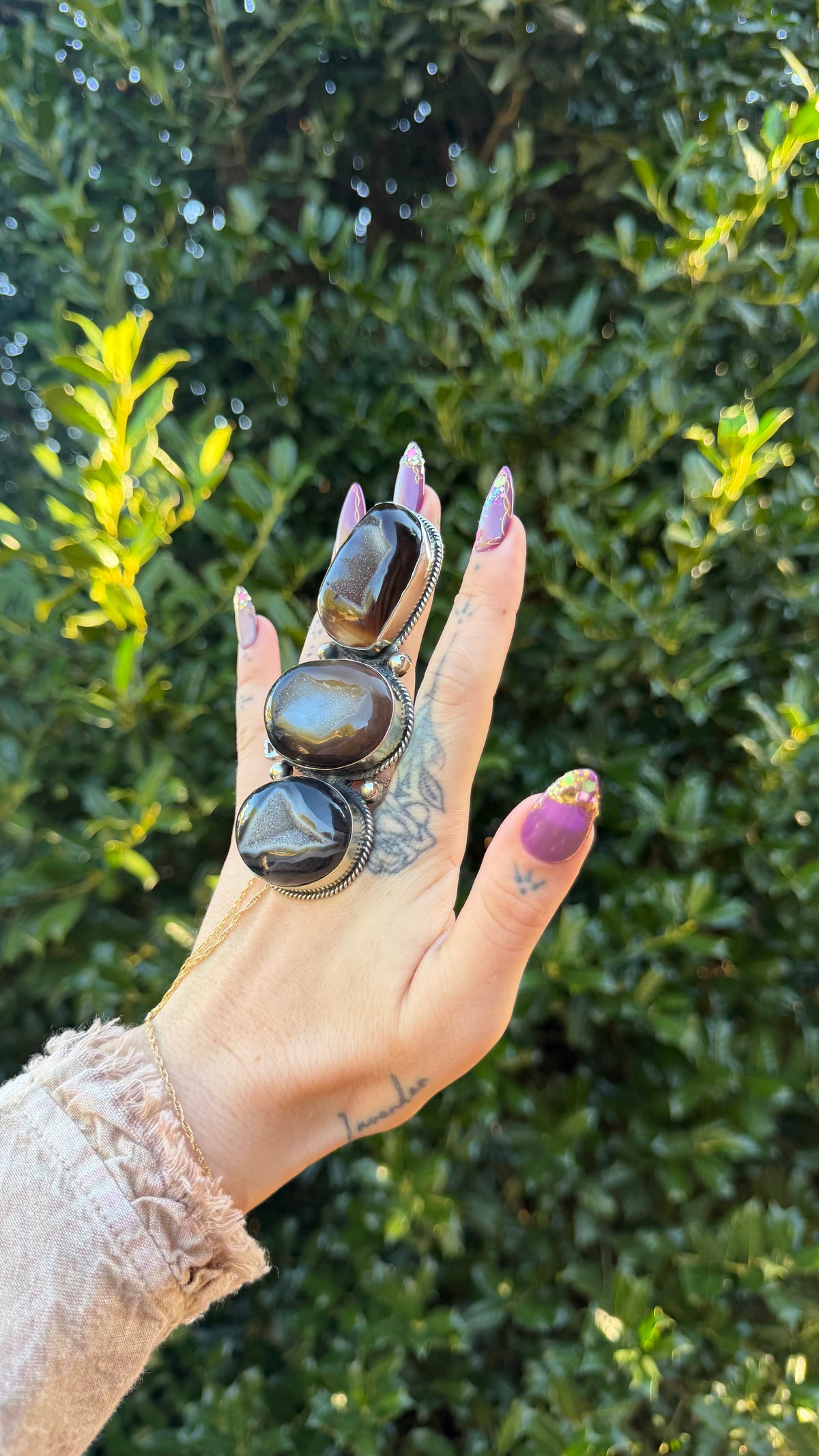 Darkness Geode Ring