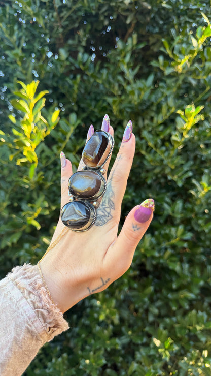Darkness Geode Ring