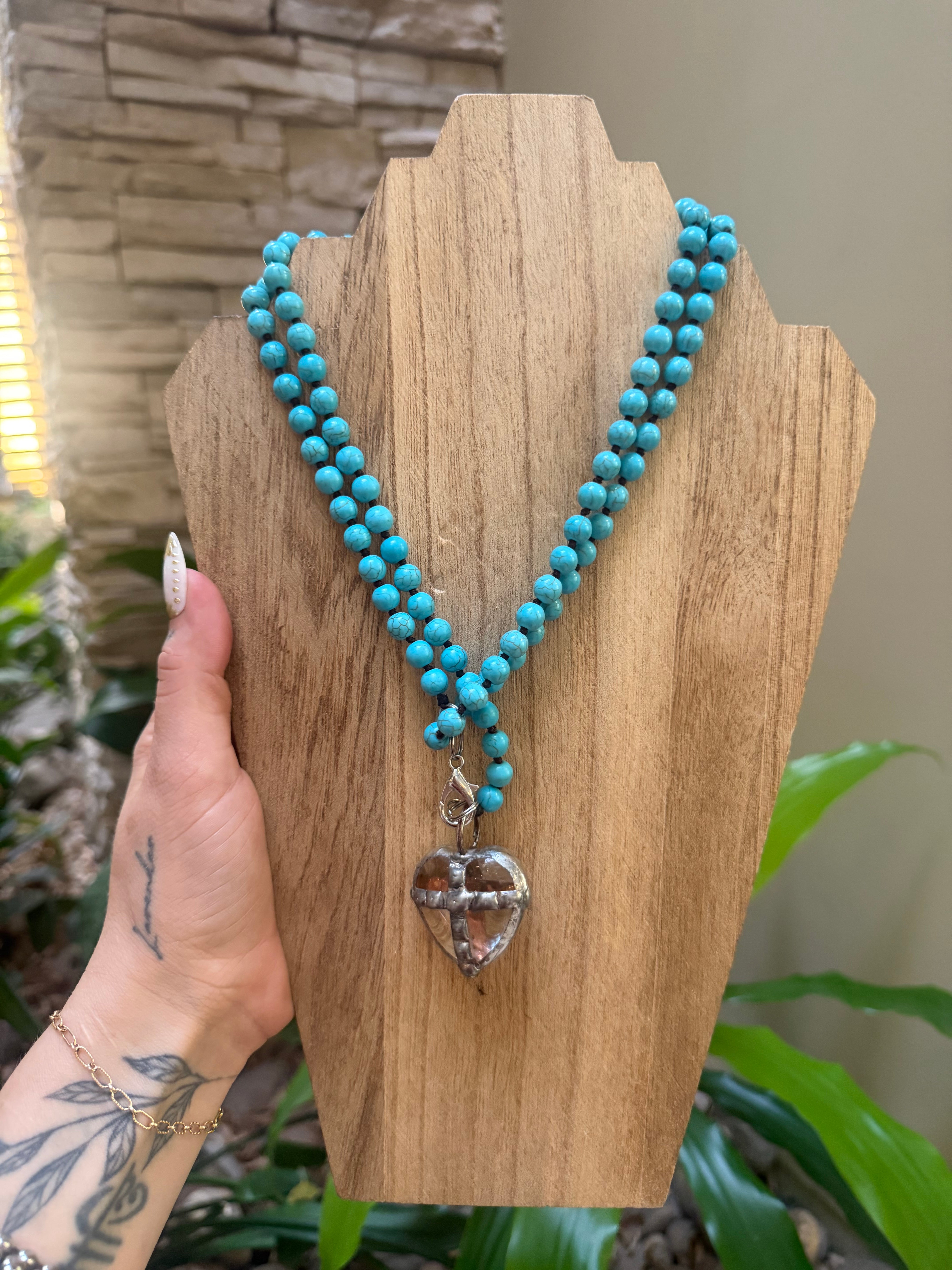 Glass Heart Necklace