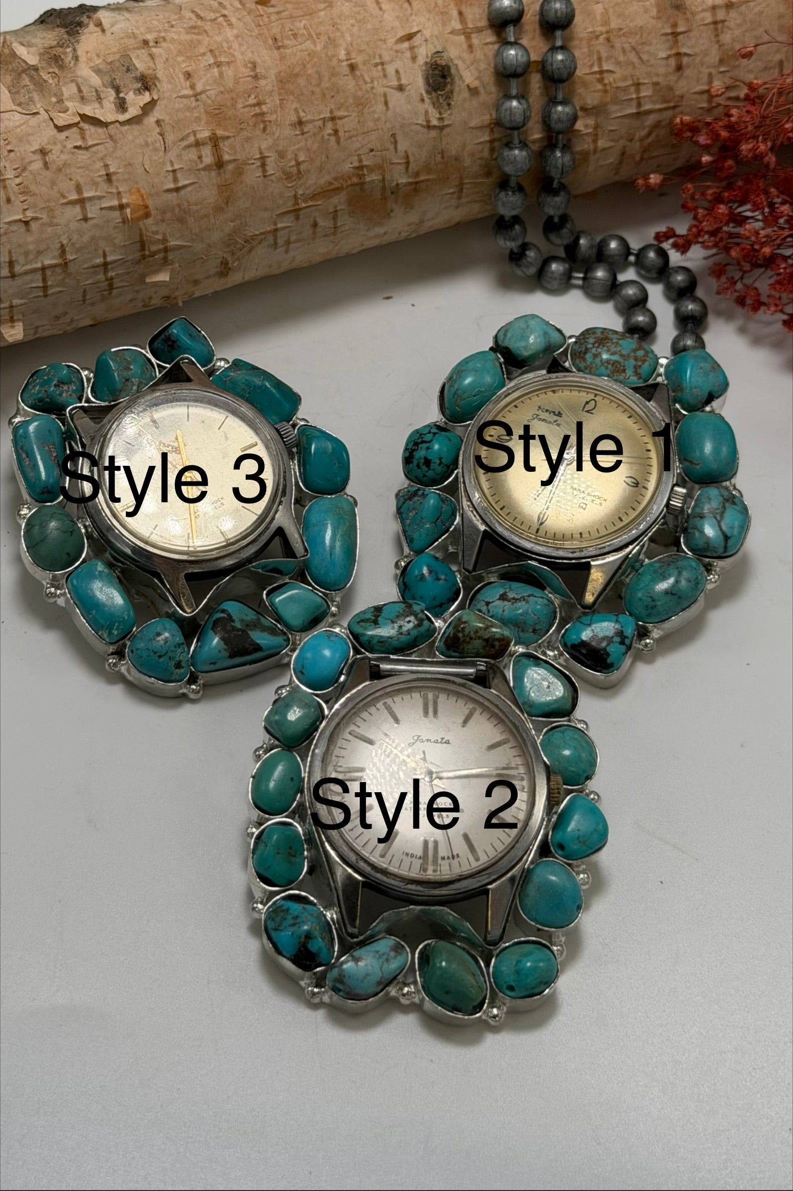 On the Clock Watch Necklace - Vintage Ball Chain