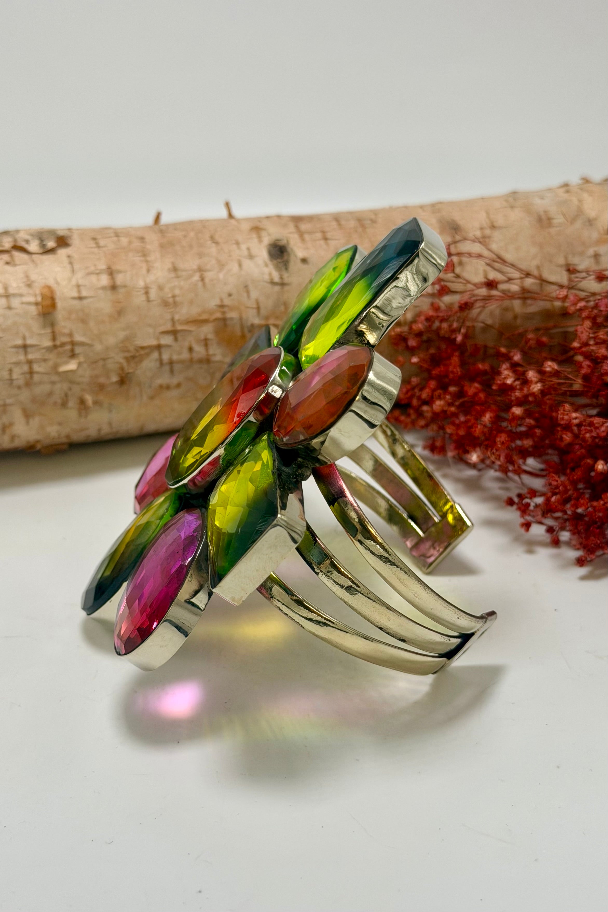 Flower Power 3 Line Cuff Style 6